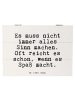 Mr. & Mrs. Panda Aufbewahrungsbox Es muss nicht immer... mit Spruch in Weiß
