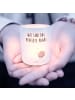 Mr. & Mrs. Panda Glas Windlicht Milch Keks mit Spruch in Transparent