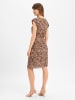 Zero  Kleid in beige schoko - 0001