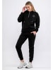 Tom Barron Trainingsanzug Tracksuit With Half Zip Cangoroo Pocket Badge On Chest in black