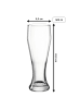LUXENTU Weizenbierglas mit Gravur 75. Jubiläum 0,5 l in transparent