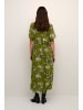 Kaffe Kleid KAvita Slim/ Regular fit in Green Stencil Flower Print