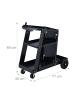 relaxdays Schweißwagen in Schwarz - (B)40 x (H)69 x (T)71 cm