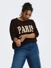 ONLY Carmakoma Strickpullover in Coffee Bean