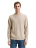 Tom Tailor Pullover BASIC CREWNECK KNIT in Beige