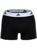 adidas Boxershort 3er Pack in Schwarz/Weiß