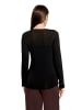 CARTOON Langarm-Shirt mit Kragen in Schwarz