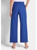 GOLDNER Kurzgröße:  Jerseyhose Elegante Stoffhose mit Biesen in royalblau