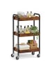 SONGMICS Servierwagen Colten in Braun - (B)41.3 x (H)73 x (T)27.5 cm