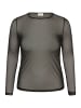 KAFFE curve T-shirt KCtina Tight fit in Black Deep CC