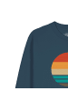 wat? Apparel Sweatshirt Retro Sunset Ocean in Petrol