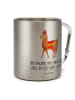 Mr. & Mrs. Panda Thermobecher Alpaka Stolz mit Spruch in Silber
