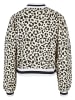 Urban Classics Urban Classics Damen Ladies AOP Oversized College Sweat Jacket in whitesandleo/whitesand