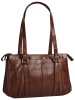 SPIKES & SPARROW Handtasche echt Leder in cognac