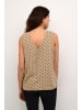 Kaffe Ärmellose Bluse KAmilia Regular fit in Chinchilla/Black Dot Print