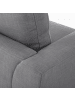 Beliani 4-tlg Ecksofa OSLO in Grau/Silber linksseitig