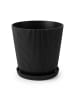 relaxdays 2x Blumentopf in Schwarz - (H) 20 x Ø 20 cm