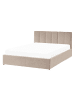 Beliani Doppelbett DREUX in Beige/Schwarz - (W) 151 x (H) 90 x (L) 214 cm