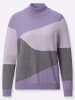 WITT WEIDEN Stehkragen-Pullover in lavendel-grau-gemustert