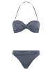 LASCANA Bügel-Bandeau-Bikini in anthrazit