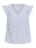 Cream Ärmellose Bluse CRAmmeli Regular fit in Blue White Stripe w. Flowers
