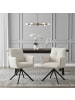 DUBI Möbel 2er-Set: Drehstuhl Mika-Nevio in Creme - (B)60 x (H)88 x  (T)63 cm