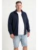 Men Plus Sweatjacke in navy blau