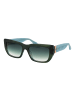 Bulget Frauen Sonnenbrille Rechtwinklig Grün