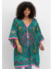sheego by Joe Browns Longbluse in petrol-gemustert