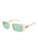 GCDS Unisex Sonnenbrille Oval Creme