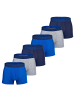 Under Armour Boxershort 6er Pack in Blau/Grau