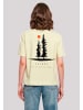 F4NT4STIC Ladies Everyday Tee Escape Discover the World Pinetree in softyellow