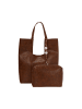 usha WHITE LABEL Women 2-In-1 Tote Bag Set in Brown