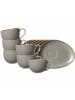 Ritzenhoff & Breker 6er Set Kaffeetassen mit Untertassen Taste 200 ml taupe in taupe