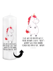 Mr. & Mrs. Panda Kerze Einhorn Wut mit Spruch in Weiß