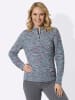 Sieh an! Stehkragen-Pullover in topas-erika-meliert