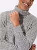 Sieh an! Rollkragen-Pullover in hellgrau-meliert