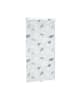 relaxdays Duschrollo Blatt in Schwarz/Weiß - (B)80 x (H)240 cm