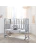 roba Stuben- & Beistellbett 3in1 grau roba Style inkl. Matratze, Nestchen & Barriere
