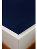bellana jersey Spannbetttuch Edel Zwirn-Jersey  Elasthan in navy