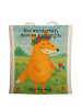Mr. & Mrs. Panda Tragetasche Fuchs Blumen Design mit Spruch in Weiß