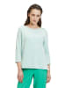 Betty Barclay Sweatshirt weiter Ausschnitt in Green/Cream