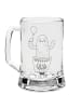 Mr. & Mrs. Panda Gravur Bierkrug Kaktus Luftballon ohne Spruch in Transparent