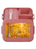 Mr. & Mrs. Panda Bento Box Waldtiere Picknick Design ohne Spruch in Rot Pastell