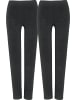 REDBEST Single-Jersey Leggings, lang 2er-Pack in anthrazit meliert