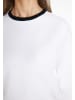usha BLACK LABEL Damen Strickpullover in Weiss Schwarz