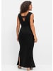 sheego Maxikleid in schwarz