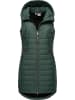 ragwear Steppweste Lucinda Vest Long in Dark Green