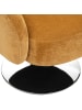 Atmosphera Créateur d'intérieur Wohnzimmer Drehstuhl EDITH in Senfgelb, 73 cm