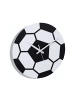 relaxdays Wanduhr "Fußball" in Schwarz/ Weiß - Ø 30 cm